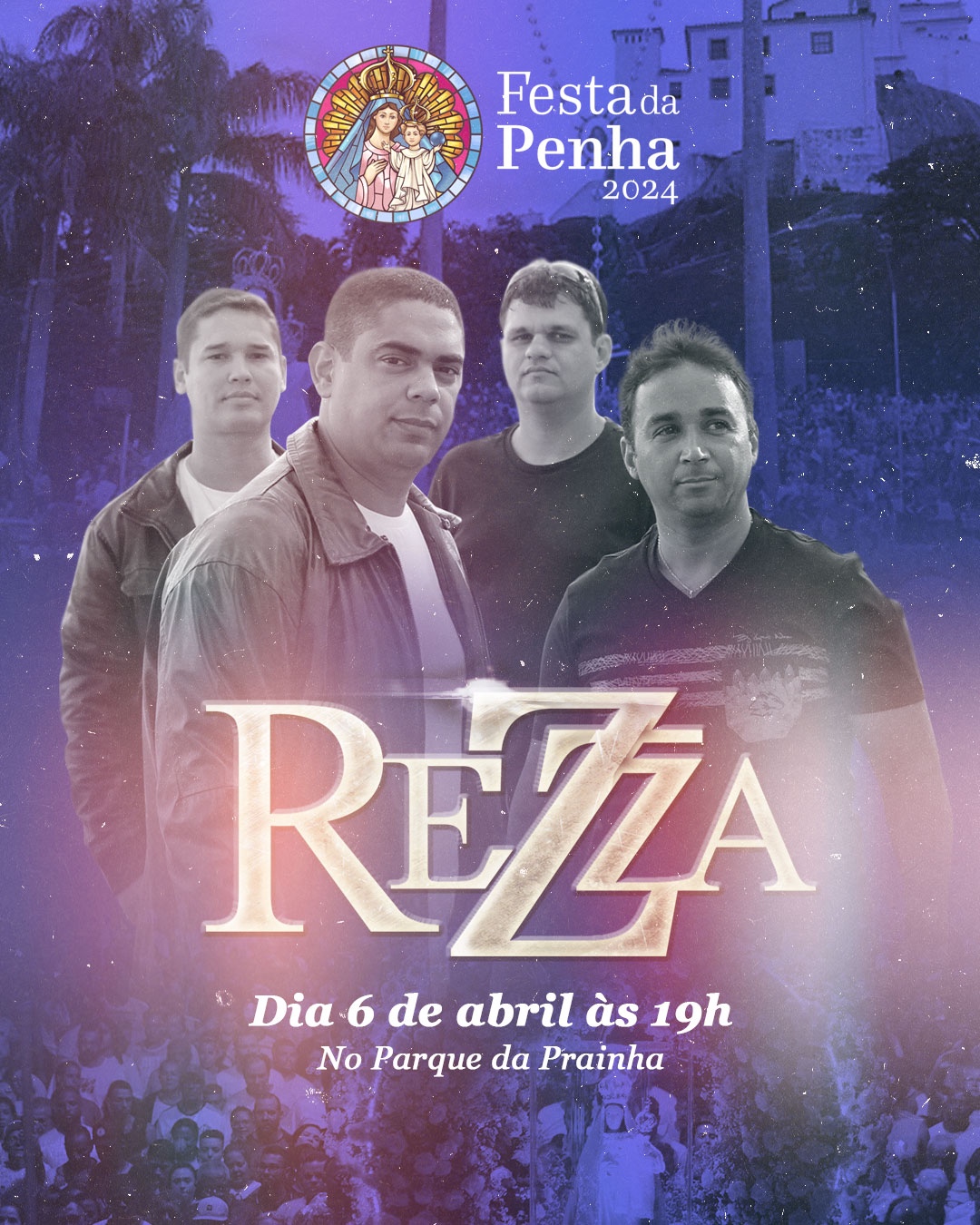 Banda Rezza vai animar a Romaria dos Homens na Festa da Penha