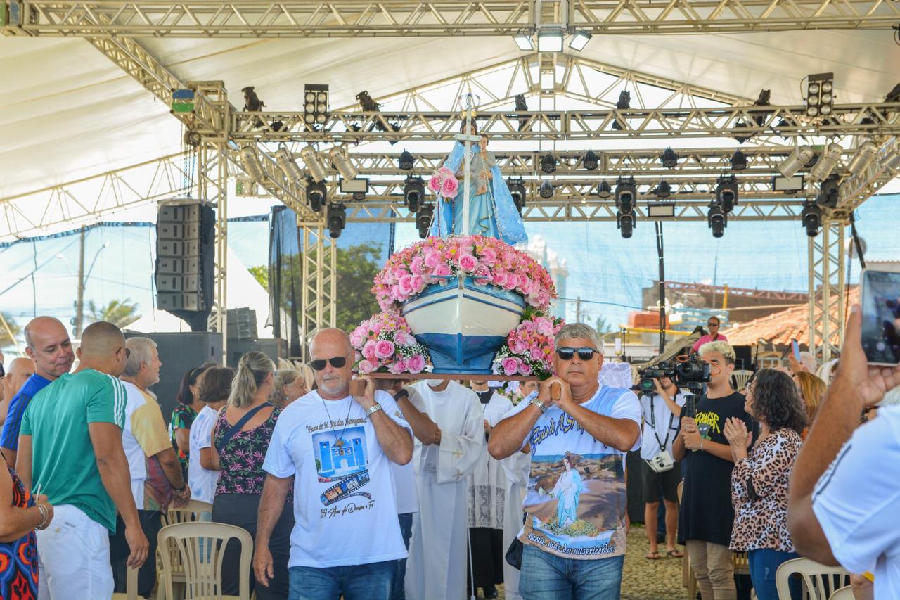 Nossa Senhora dos Navegantes: procissões marcam o encerramento da festa, em Marataízes 