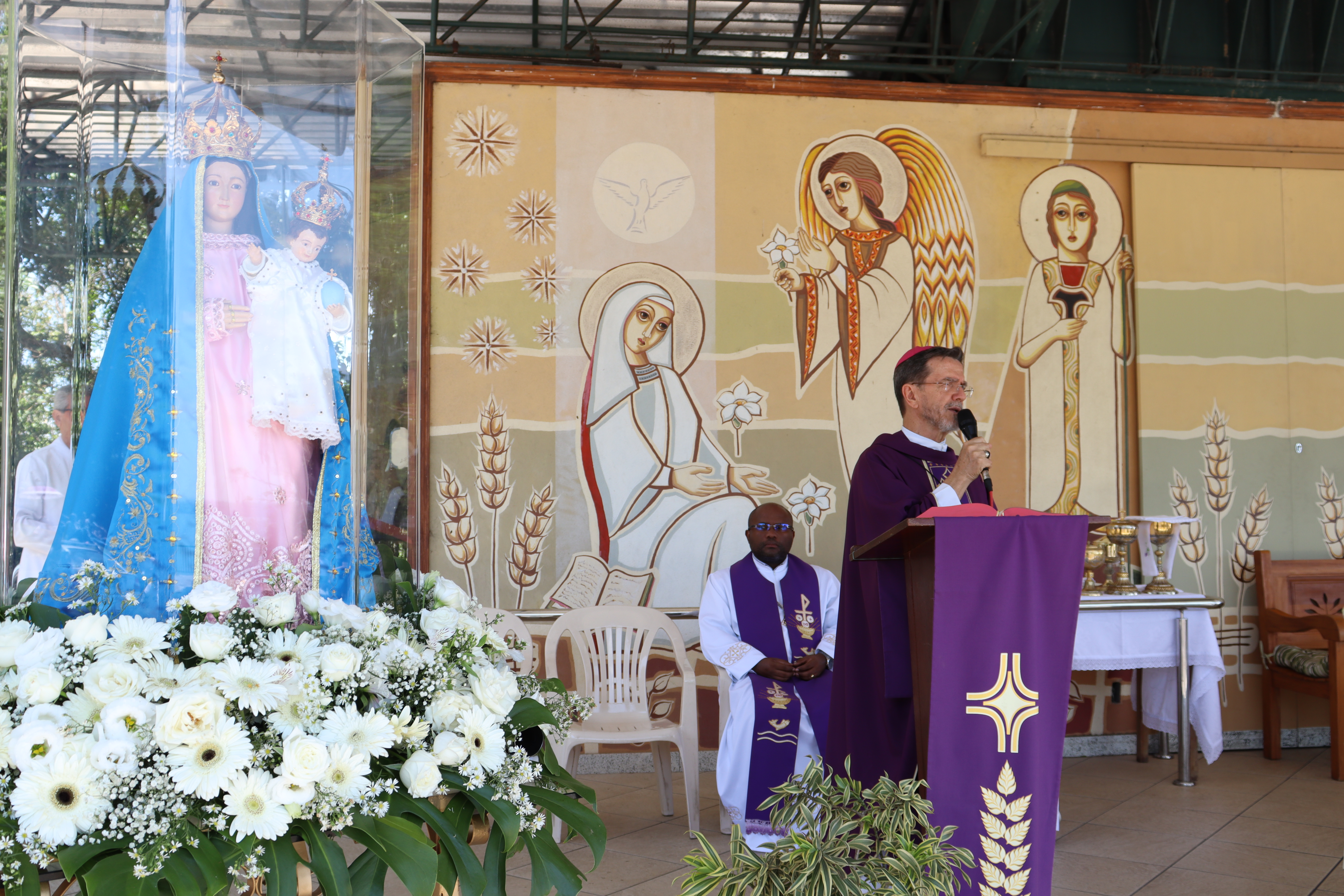 No Convento da Penha, Bispo de Cachoeiro celebra na romaria das Ligas Católicas 