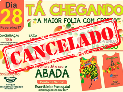 Retiro de Carnaval em Marataízes cancelado