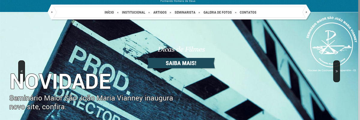Seminário Maior São João Maria Vianney inaugura novo site, confira.
